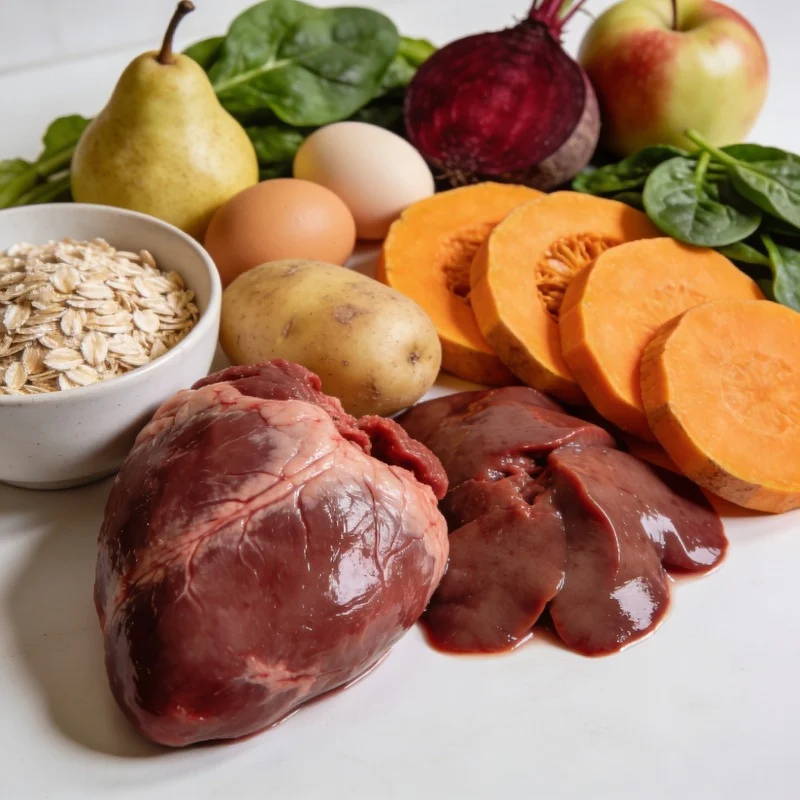 Fresh ingredients used in the recipe
